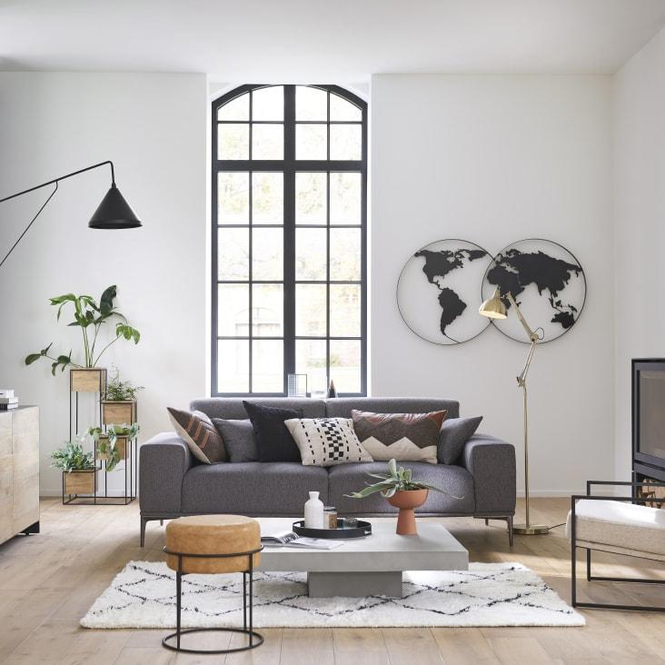 Maisons du Monde Mineral - Mesita de café de jardín de fibrocemento Últimos 2 días