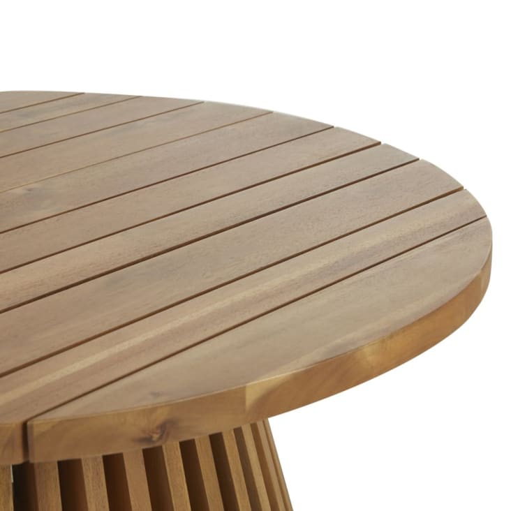 Maisons du Monde Baya - Mesa baja de jardín redonda de madera de acacia maciza Último día