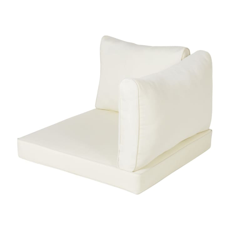Maisons du Monde Isola - Cojines para módulo esquinero de jardín blancos Liquidación