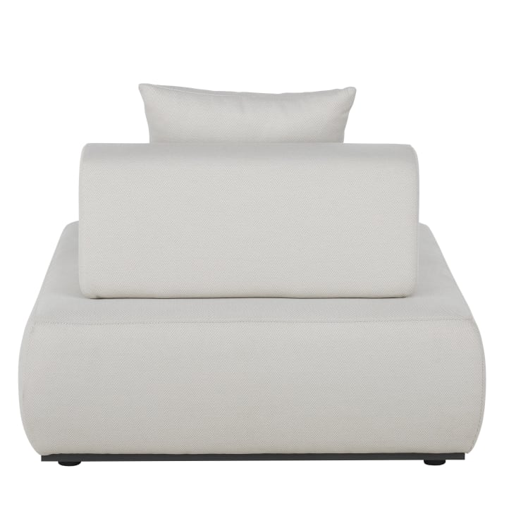 Maisons du Monde Lazaro - Módulo para sofá de exterior de fibra de poliolefina gris perlado Precios de Black Friday