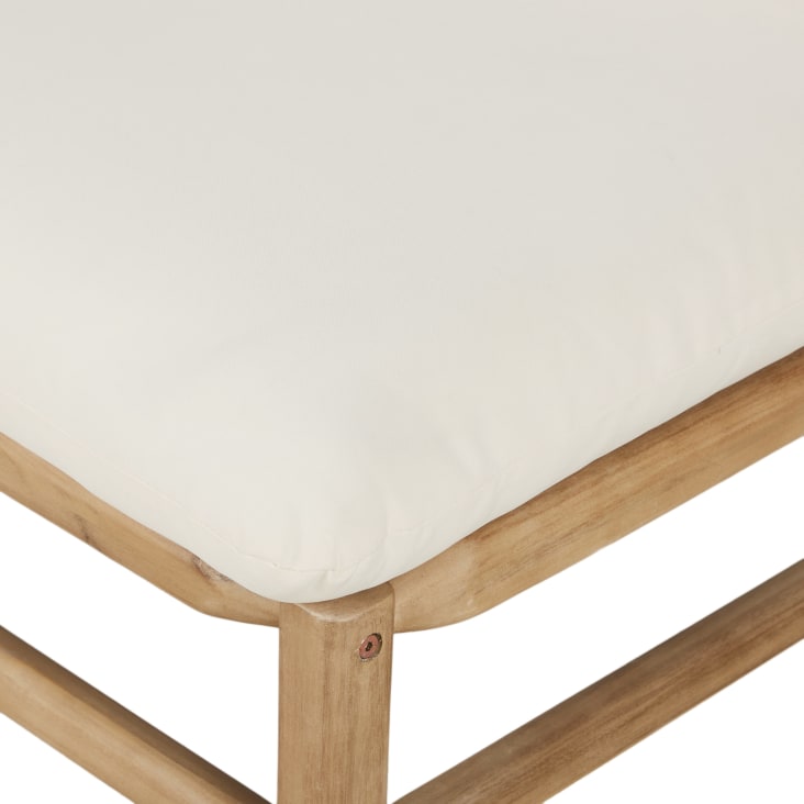 Maisons du Monde Negara - Módulo para sofá de exterior de acacia y poliéster reciclado color crudo Ofertas especiales