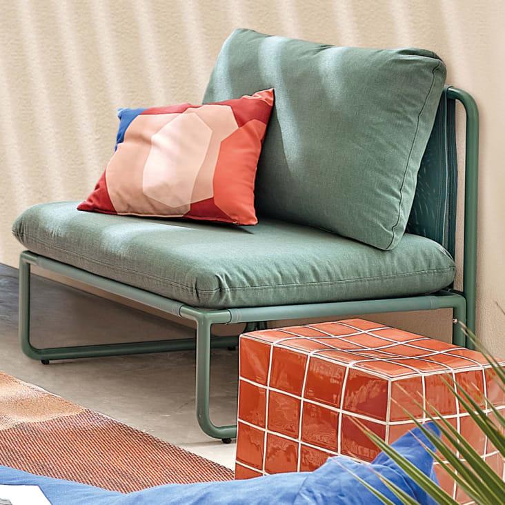 Maisons du Monde Carilo - Módulo para sofá de jardín modulable en verde azulado Devoluciones gratuitas