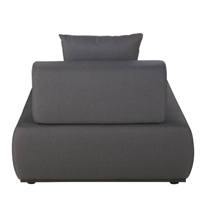 Maisons du Monde Lazaro - Chaise longue de jardín de fibra de poliolefina gris antracita Outlet