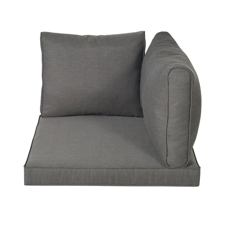 Maisons du Monde Isola - Cojines para módulo esquinero de jardín gris oscuro