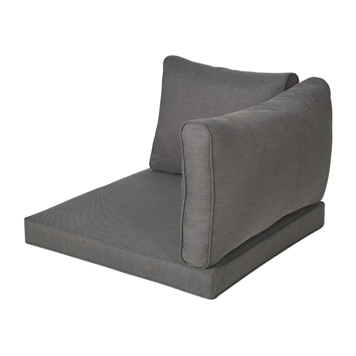Maisons du Monde Isola - Cojines para módulo esquinero de jardín gris oscuro Ofertas
