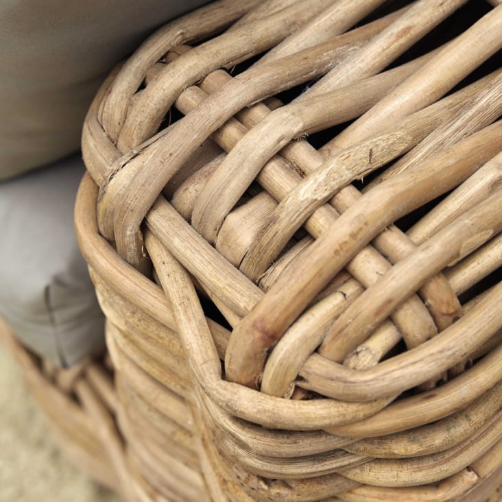 Maisons du Monde St Tropez - Módulo sin brazos de ratán Ventas relámpago