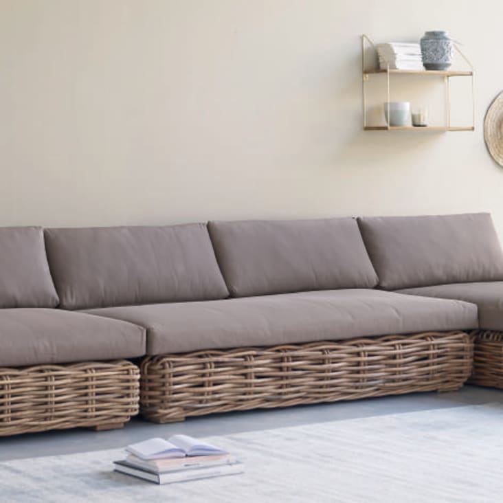 Maisons du Monde St Tropez - Módulo sin brazos de ratán Ventas relámpago