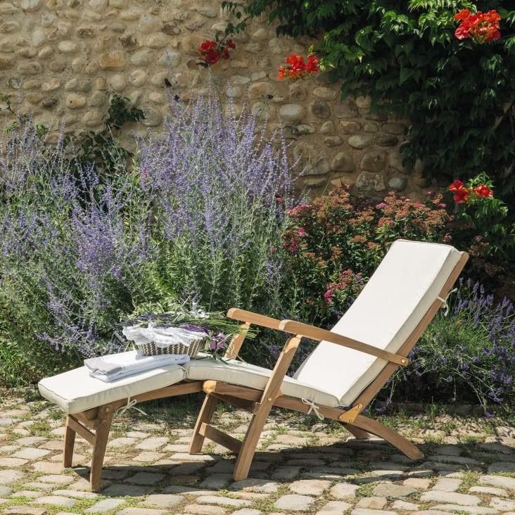 Maisons du Monde Oléron - Colchón para tumbona color crudo Descuento
