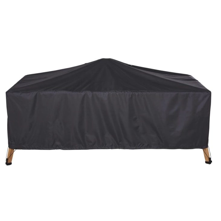 Maisons du Monde Puravida - Funda protectora para mesa de jardín rectangular en negro L. 200 Envío gratis