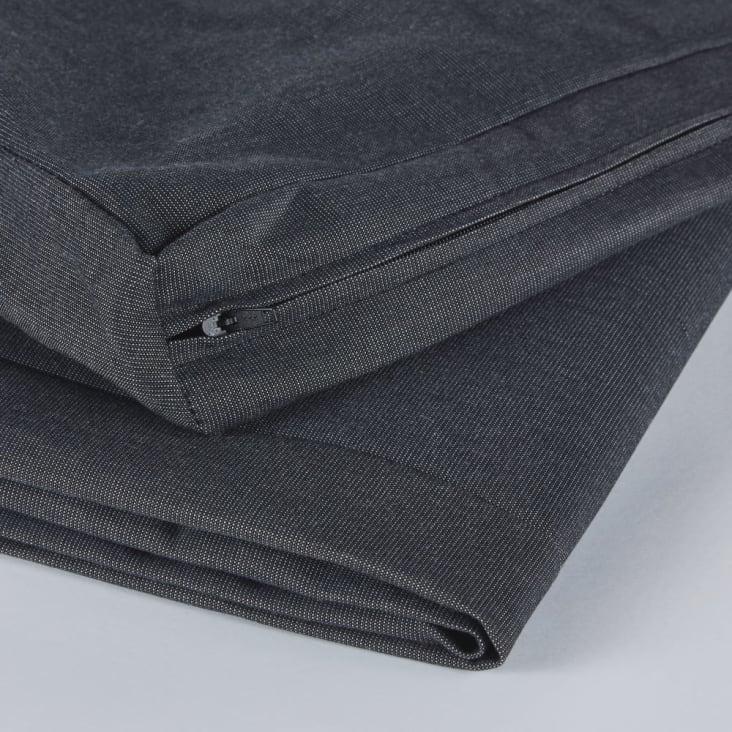 Maisons du Monde Relax - Funda de cojín para sofá de color gris antracita RELAX