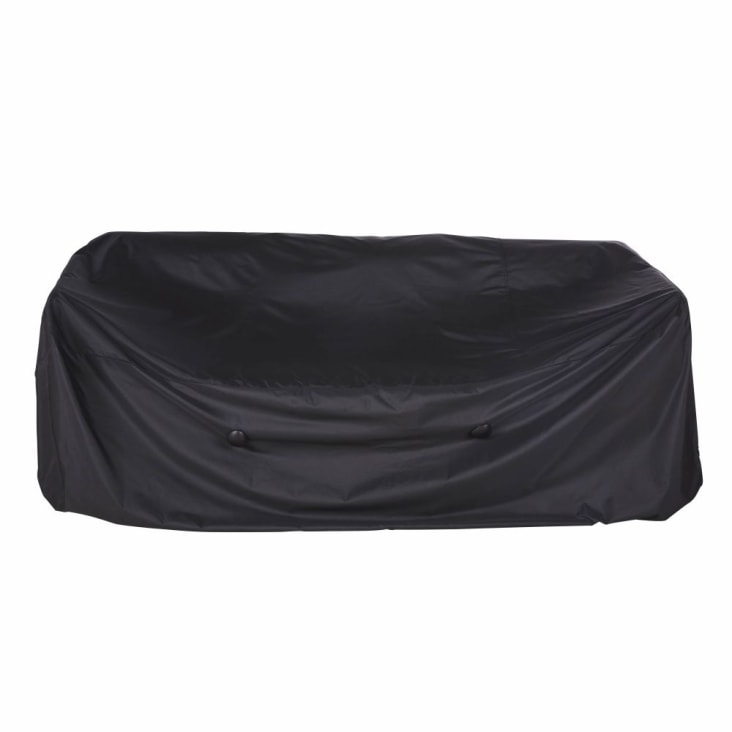 Maisons du Monde Puravida - Funda protectora para sofá de jardín de 2 plazas en negro Oferta especial de fábrica