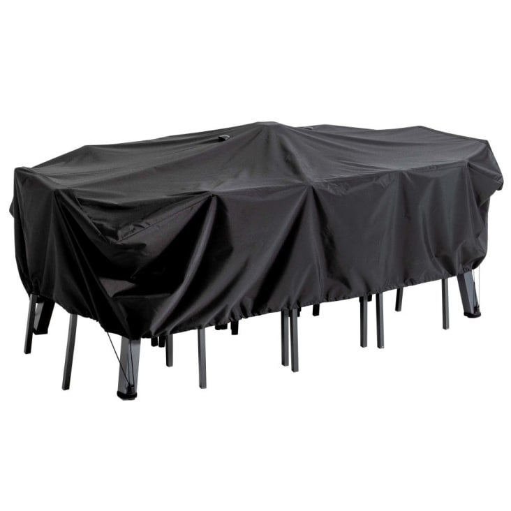 Maisons du Monde Puravida - Funda protectora para mesa de jardín rectangular en negro L. 240 Solo queda un día