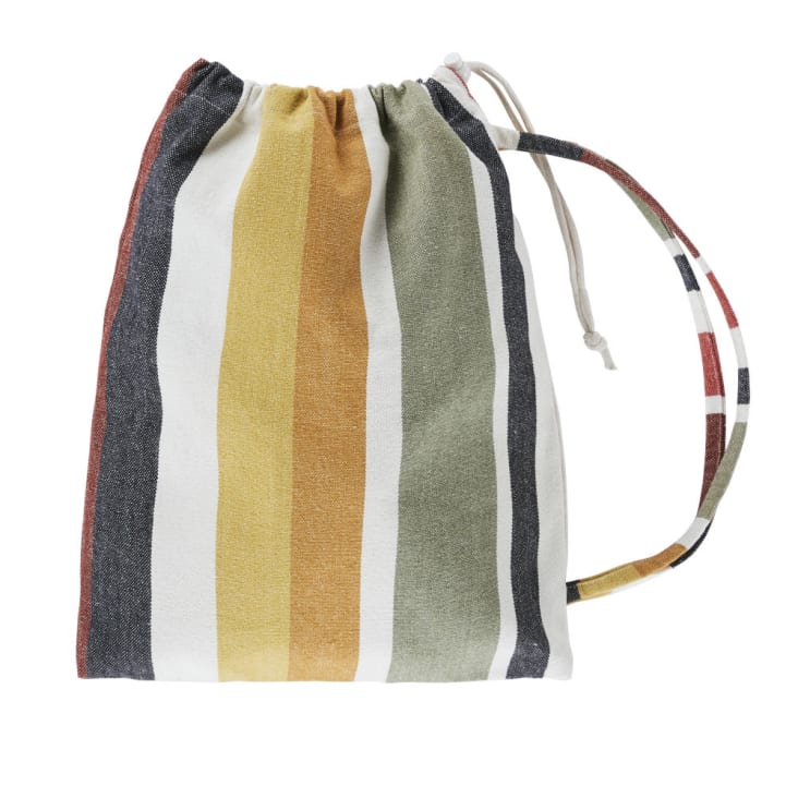 Maisons du Monde BENEDITO - Hamaca tejida de algodón reciclado y rayas multicolor 100x200 Grandes descuentos
