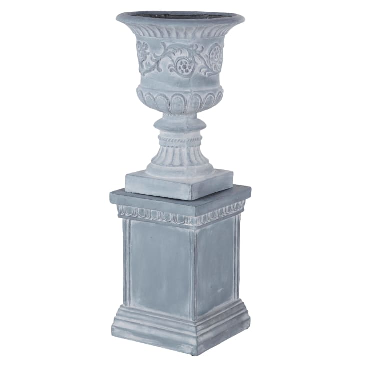 Maisons du Monde Honore - Copa con base gris blanqueada Alt.109 Tienda de fábrica