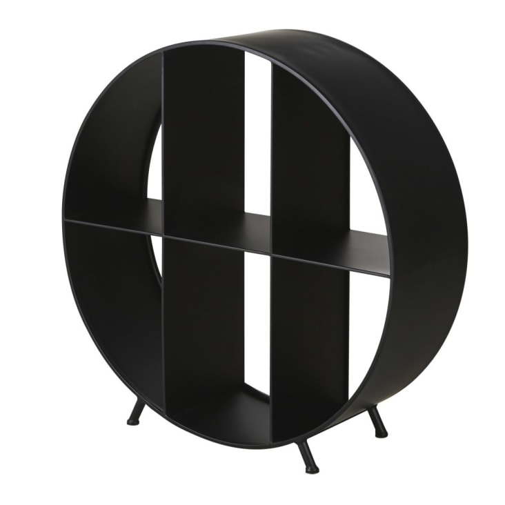 Maisons du Monde THOA - Leñero con patas de metal en negro En oferta
