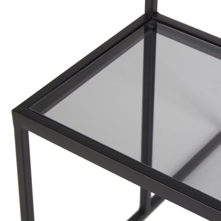Maisons du Monde LUCIA - Soporte para plantas con diseño de torre en metal negro Libre de impuestos