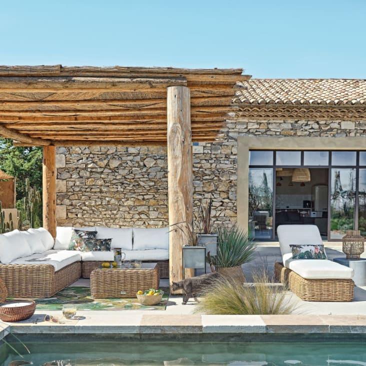 Maisons du Monde LODGE - Lámpara de pie de exterior blanca Alt.138 Ofertas especiales