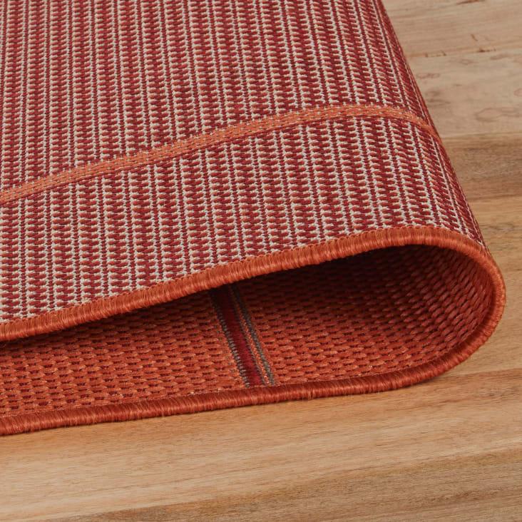 Maisons du Monde EDMOND - Alfombra de exterior tejida con estampado de pista baloncesto color terracota 160 x 230 Rebajas