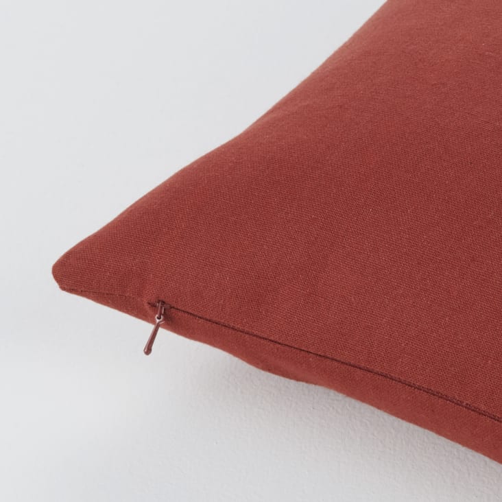 Maisons du Monde ROMMIE - Cojín de exterior de algodón reciclado color terracota 30 x 50 Gran oferta