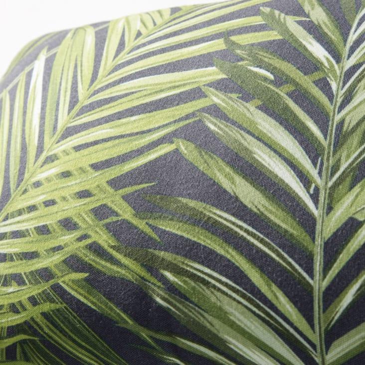 Maisons du Monde PUNTARENA - Cojín verde y negro con estampado de hojas 30x50 Rebajas de fábrica