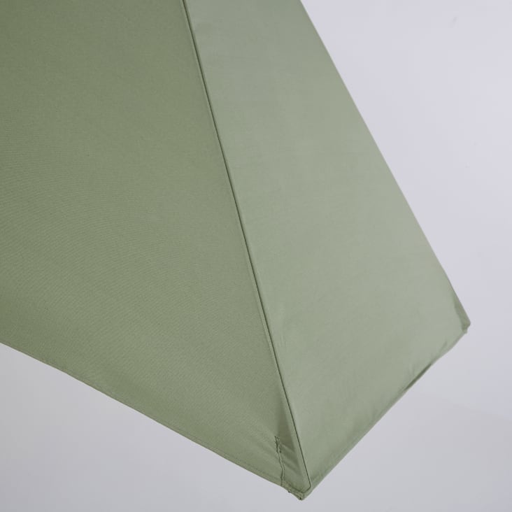 Maisons du Monde Palma - Sombrilla abatible de aluminio y tela de color verde caqui 3 x 3 m Oferta especial