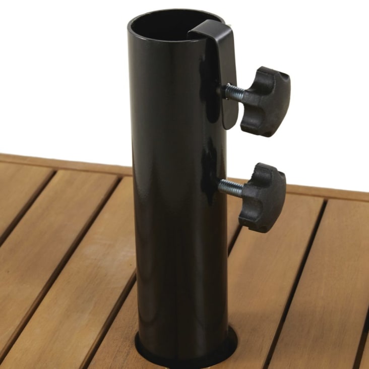 Maisons du Monde Portimao - Pie de parasol de hormigón recubierto de madera de acacia maciza con ruedas 35 kg COMPRAR AHORA
