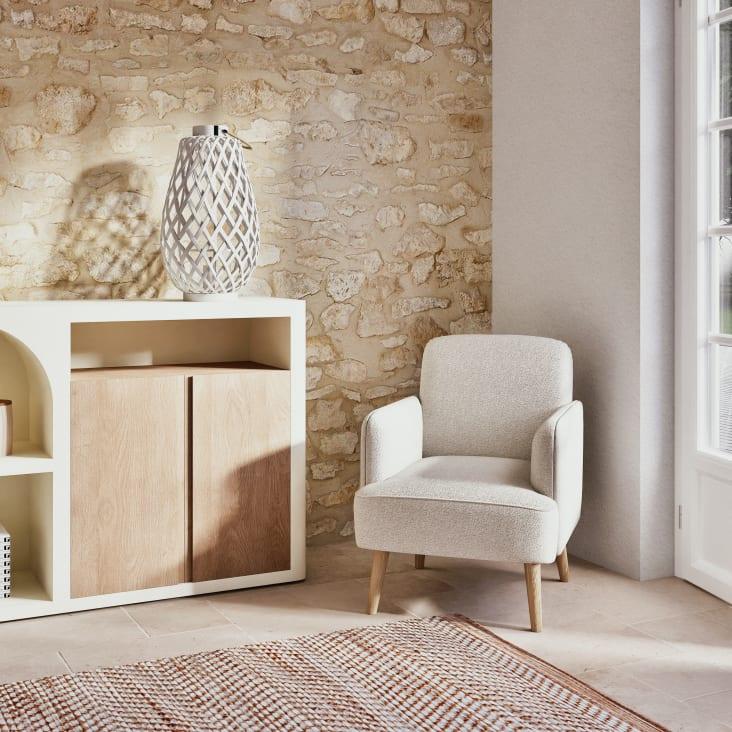 Maisons du Monde Zanzibar - Farol de trenzado blanco Liquidación