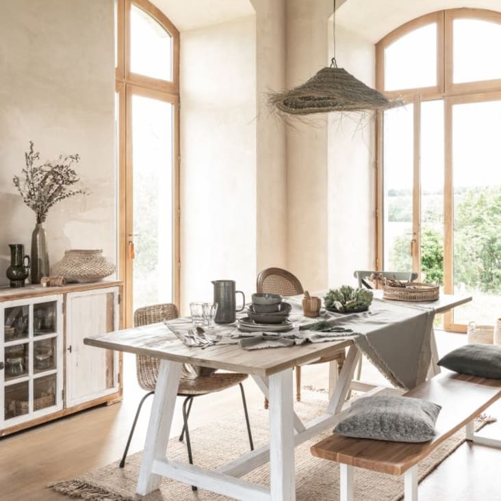 Maisons du Monde MARY - Eucalipto artificial con maceta trenzada Alt.176 Libre de impuestos
