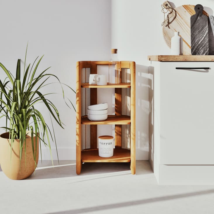 Maisons du Monde IZAN - Planta verde artificial con macetero marrón Ofertas de temporada
