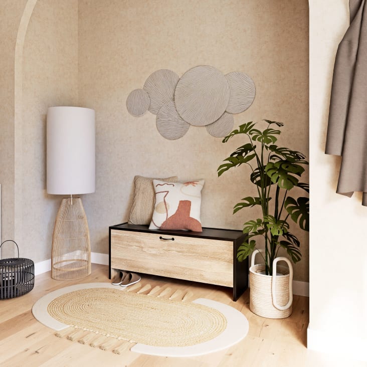 Maisons du Monde Sina - Monstera artificial con maceta Grandes ahorros