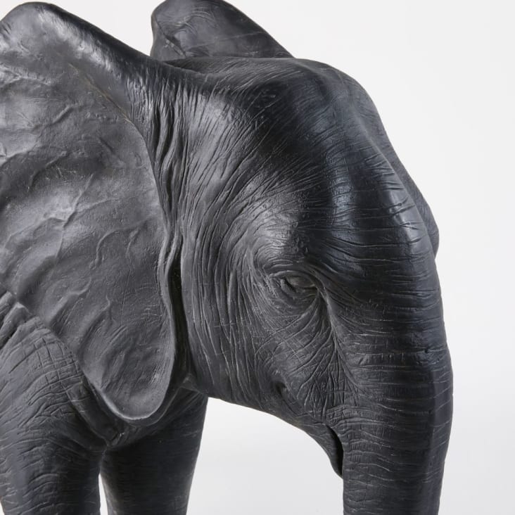Maisons du Monde HATHI - Figura de elefante negro mate Alt.72 Ofertas