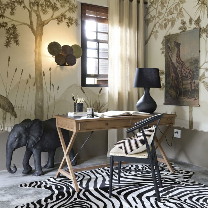 Maisons du Monde HATHI - Figura de elefante negro mate Alt.72 Ofertas