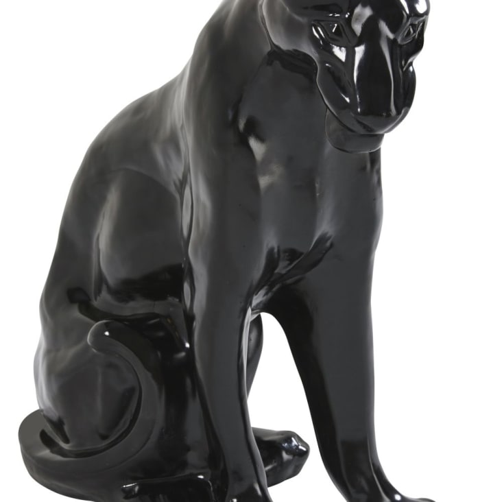 Maisons du Monde SUMATRA - Figura de pantera negra brillante Alt.70 En oferta