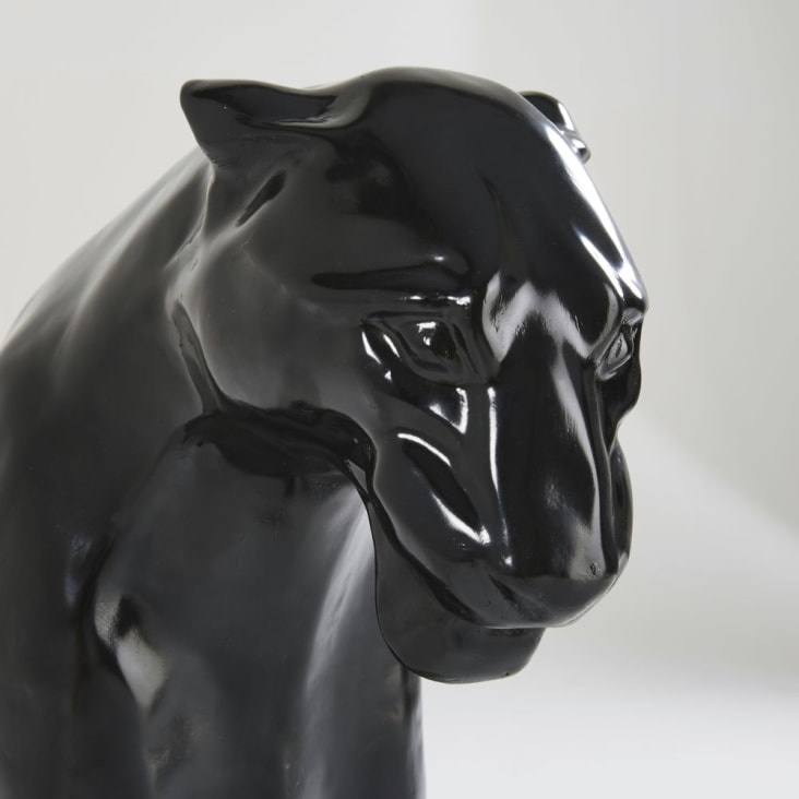 Maisons du Monde SUMATRA - Figura de pantera negra brillante Alt.70 En oferta