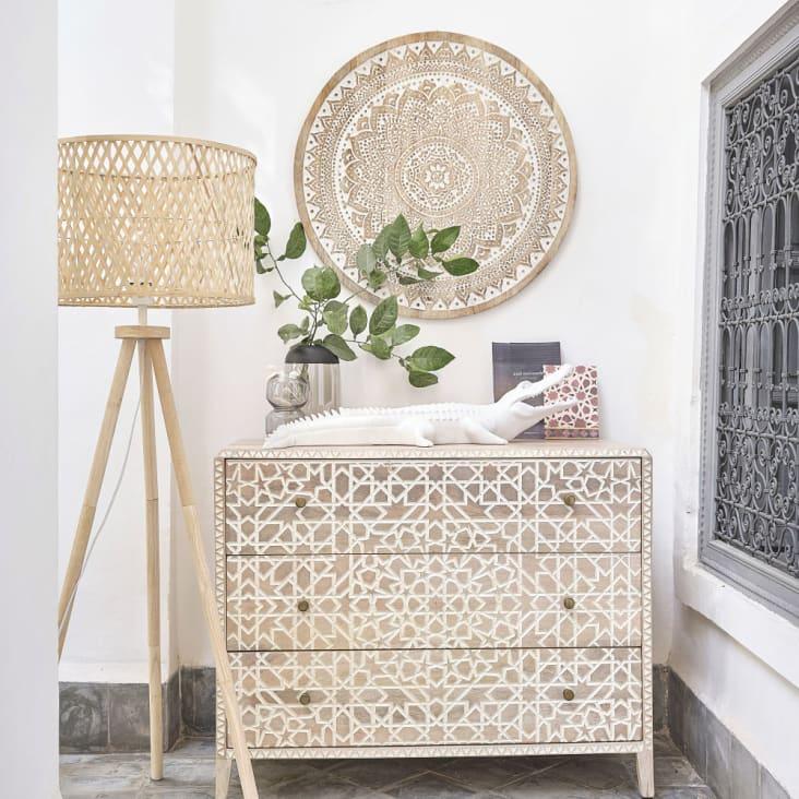 Maisons du Monde Peter - Decoración de cocodrilo blanco mate L. 88 cm Gran oferta