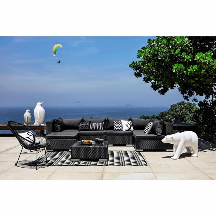 Maisons du Monde Wellington - Decoración para el jardín pingüino de resina blanca Al. 88 cm WELLINGTON Rebajas baratas