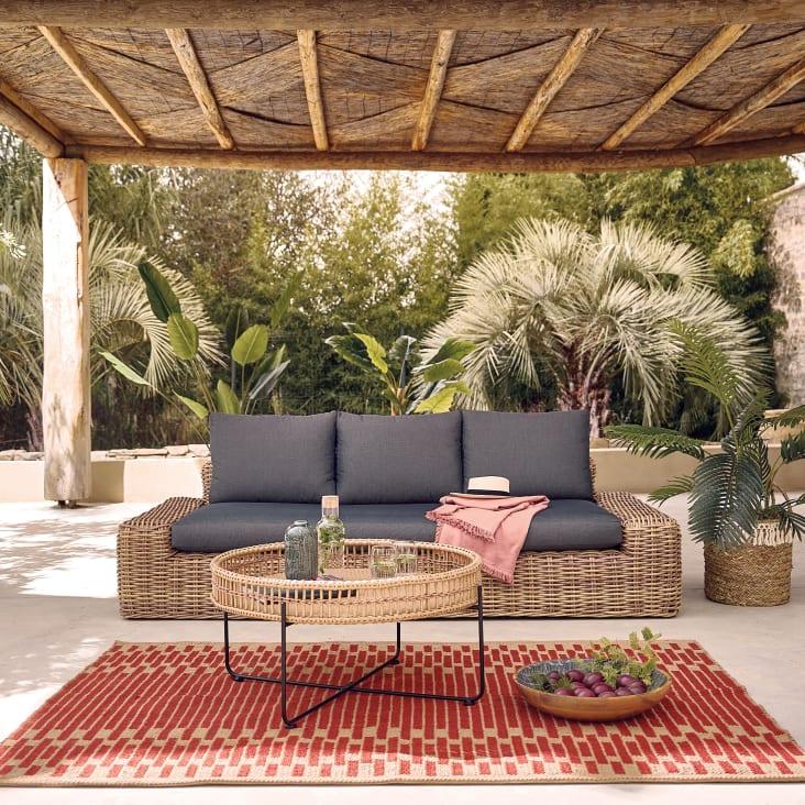 Maisons du Monde TERRITOIRE - Vaciabolsillos de mango macizo con motivos gráficos Tienda