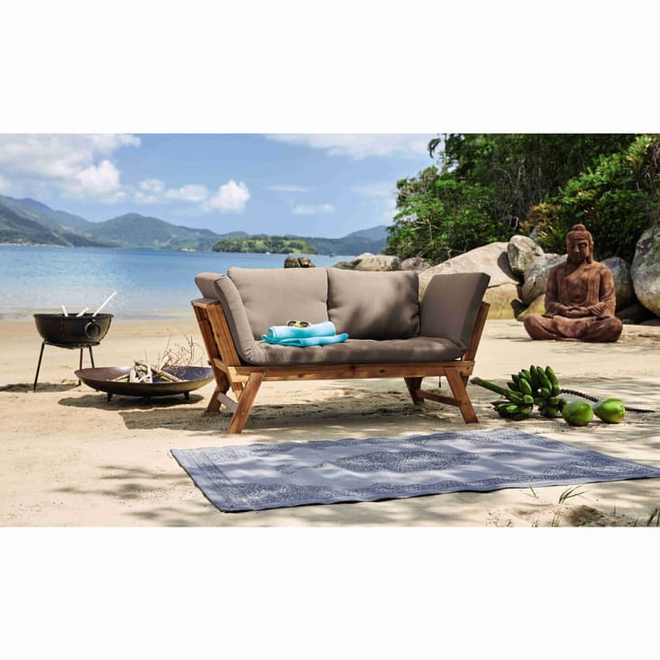 Maisons du Monde Brasero de jardín de metal negro Ø 100cm Mejor oferta