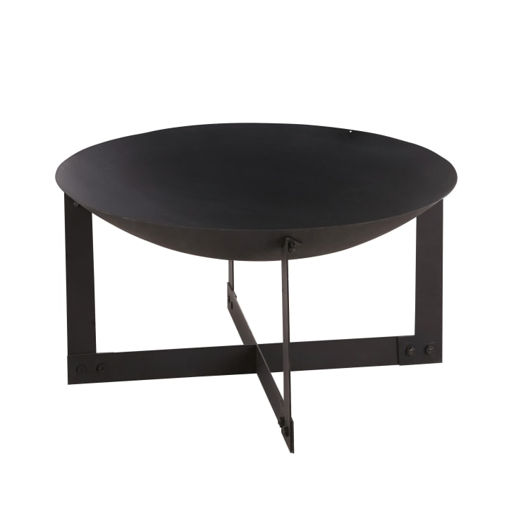 Maisons du Monde JOHNY - Brasero de jardín de hierro reciclado negro Rebajas top