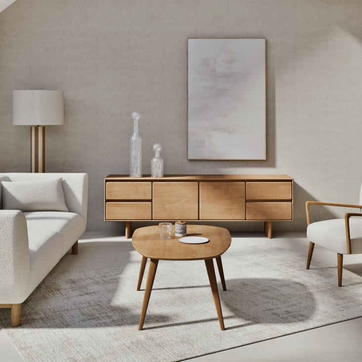 Maisons du Monde Janeiro - Mesa baja vintage de madera de mango L108 ÚLTIMAS EDICIONES