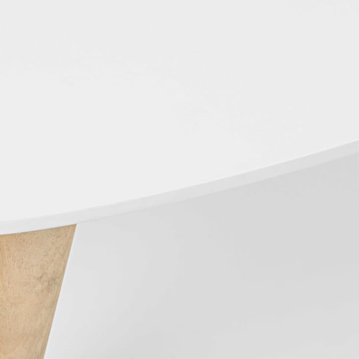 Maisons du Monde Spring - Mesa baja escandinava blanca Últimos 2 días