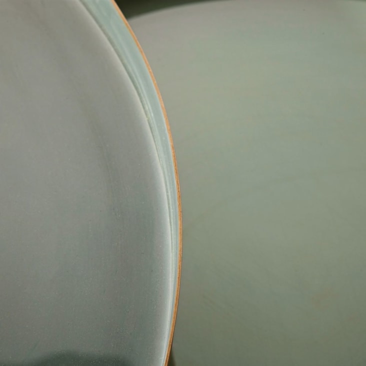 Maisons du Monde Avril - Mesas apilables de metal verde y dorado Solo queda un día
