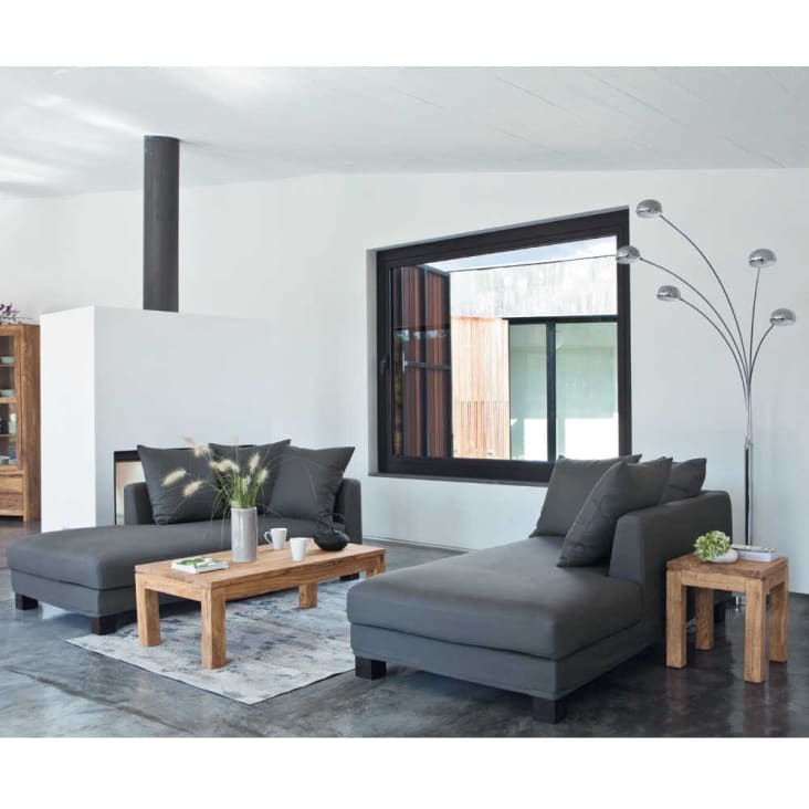 Maisons du Monde Stockholm - Mesa baja de madera maciza Liquidación