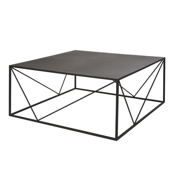 Maisons du Monde Edwin - Mesa baja cuadrada de metal negro 2025