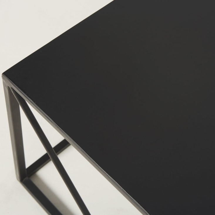 Maisons du Monde Edwin - Mesa baja cuadrada de metal negro 2025