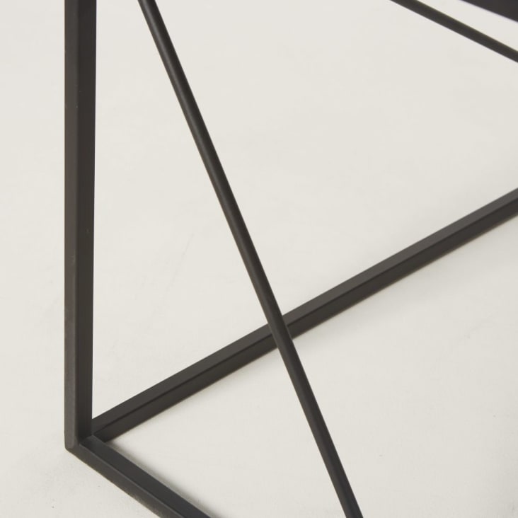 Maisons du Monde Edwin - Mesa baja cuadrada de metal negro 2025