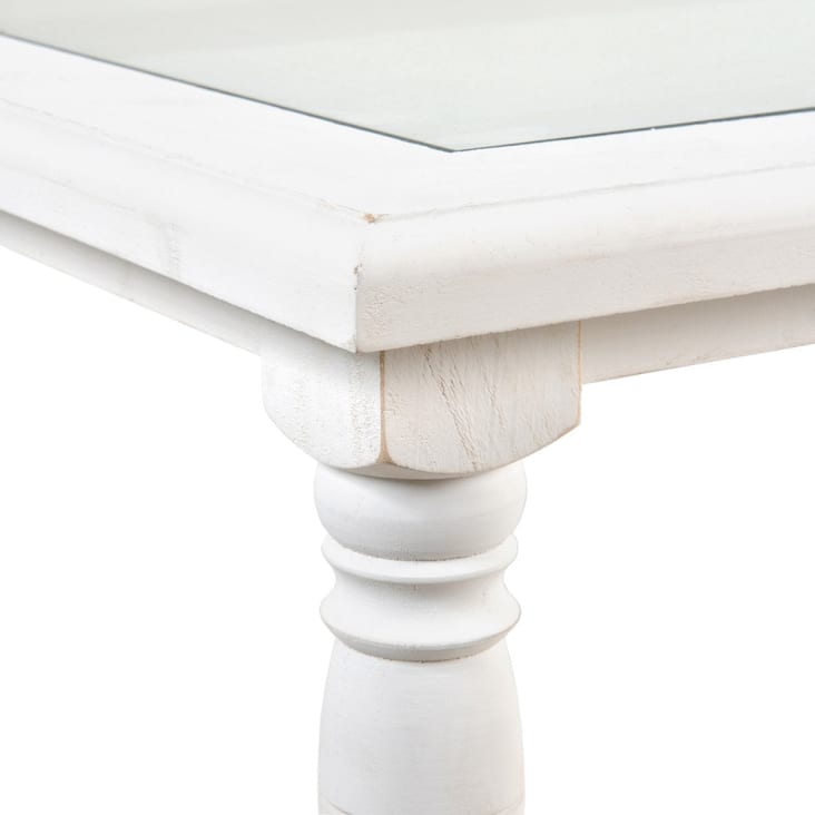Maisons du Monde Joséphine - Mesa baja de 2 cajones blanca blanca Rebajas
