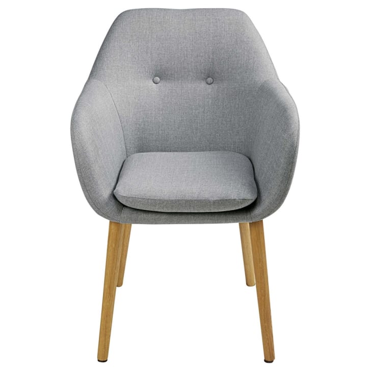 Maisons du Monde Arnold - Silla vintage color gris claro Tienda