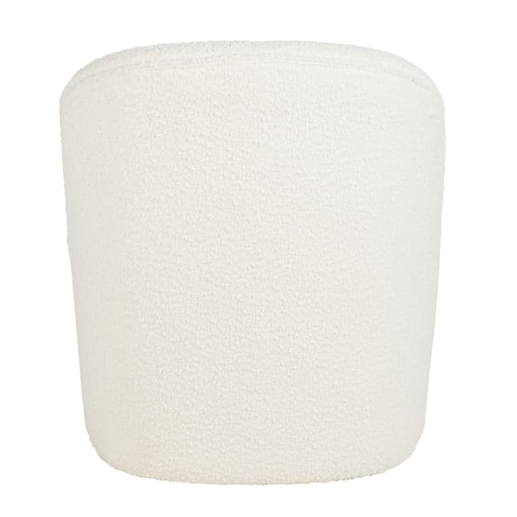 Maisons du Monde Blackhill Business - Sillón profesional de tejido reciclado de rizo blanco roto Mejor oferta