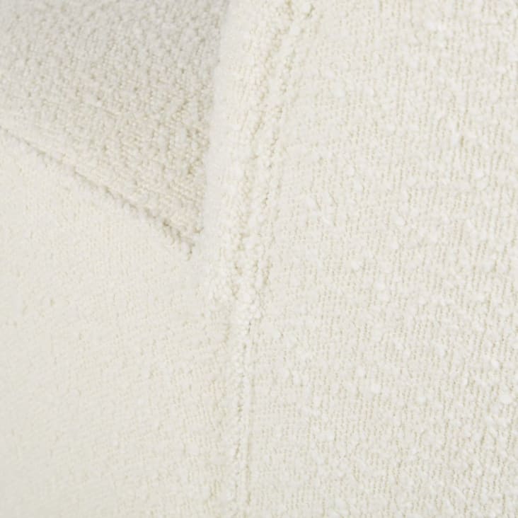 Maisons du Monde Blackhill Business - Sillón profesional de tejido reciclado de rizo blanco roto Mejor oferta